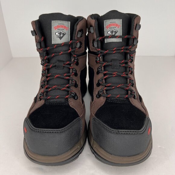 Herman Survivors Mens Zephyr Brown Tough Steel Toe Lace Up Size 7 Work Boots - Picture 3 of 9